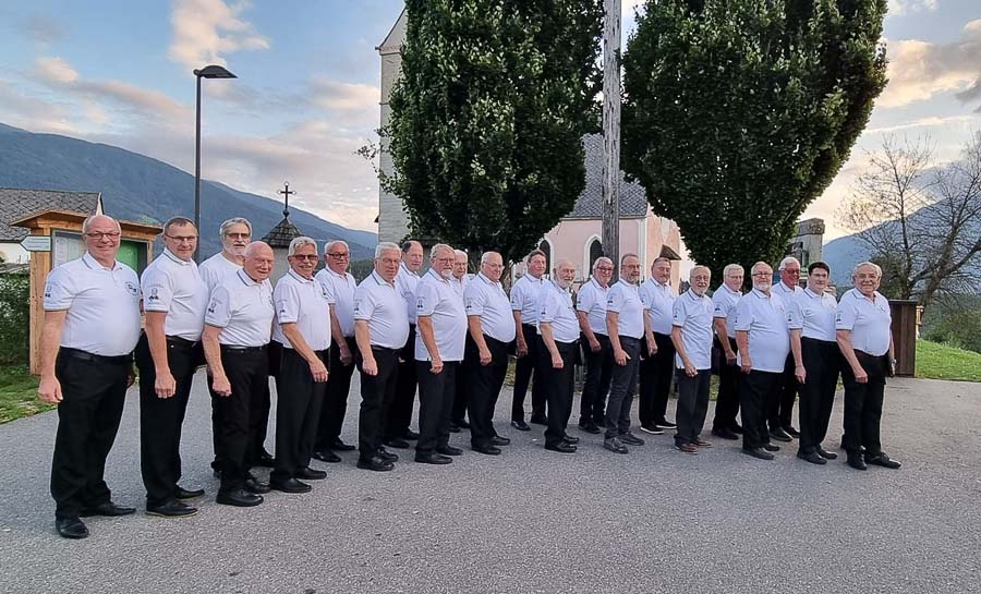 Männerchorgemeinschaft Windesheim-Waldlaubersheim in Rodeneck/Südtirol, im September 2023